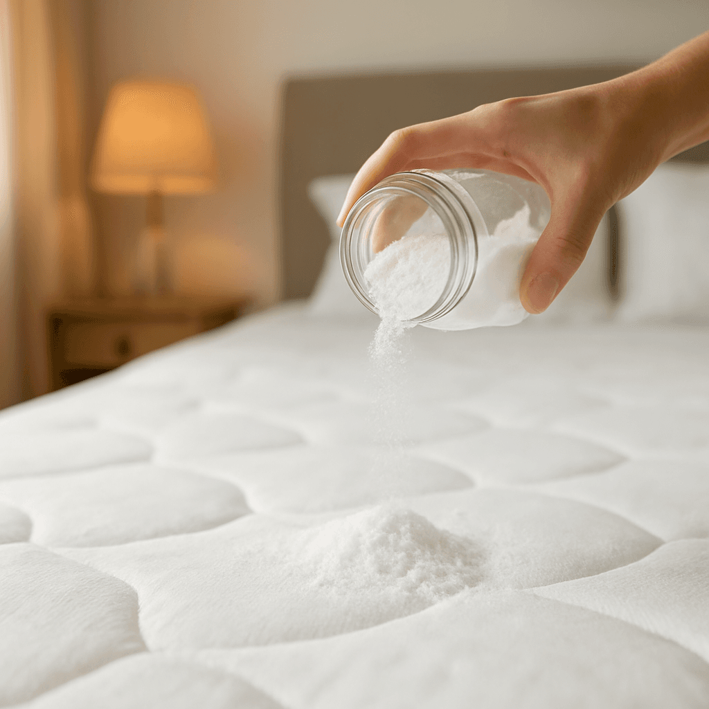 Bicarbonate sur matelas : désodoriser en 20 min