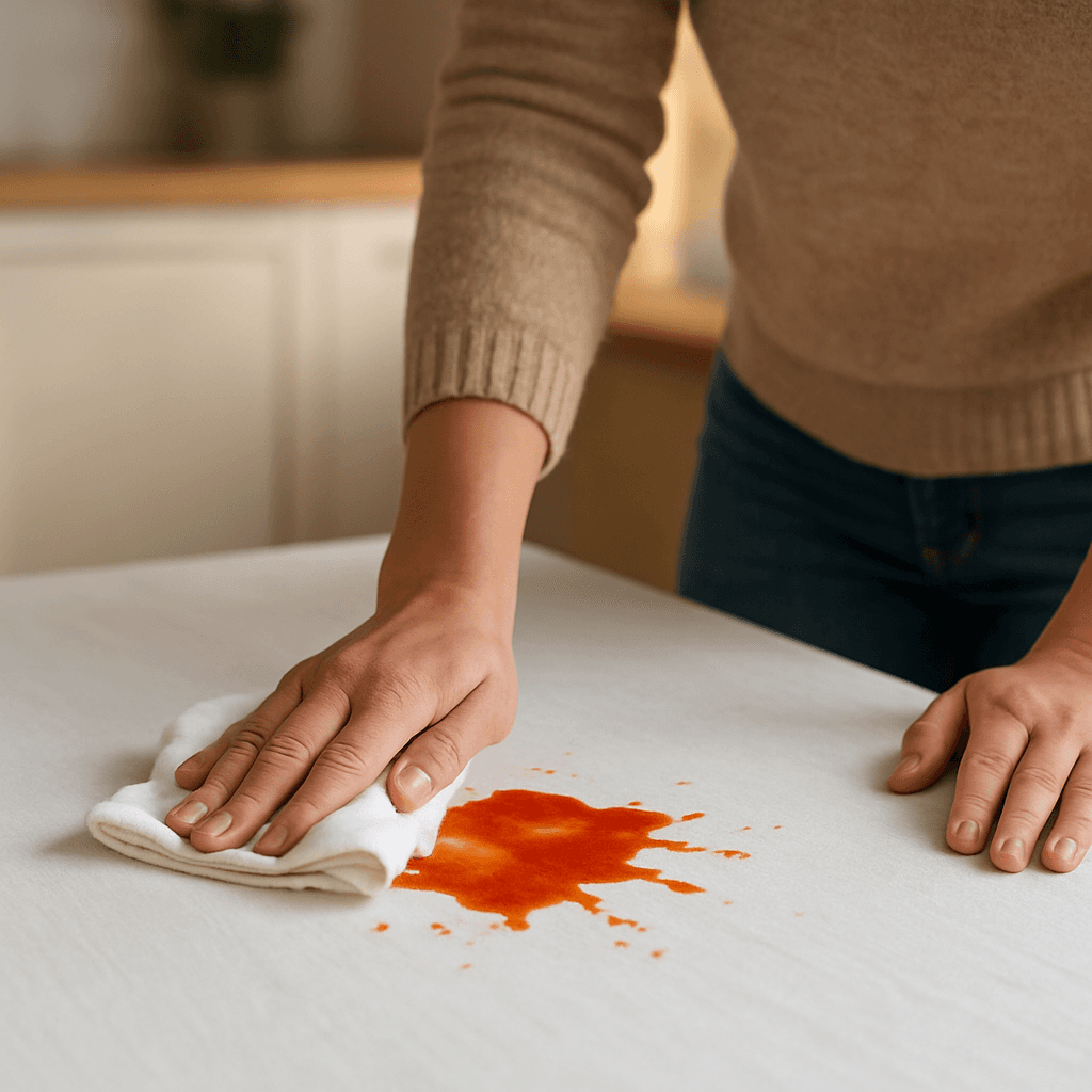 Taches de sauce tomate : 7 méthodes sans auréoles