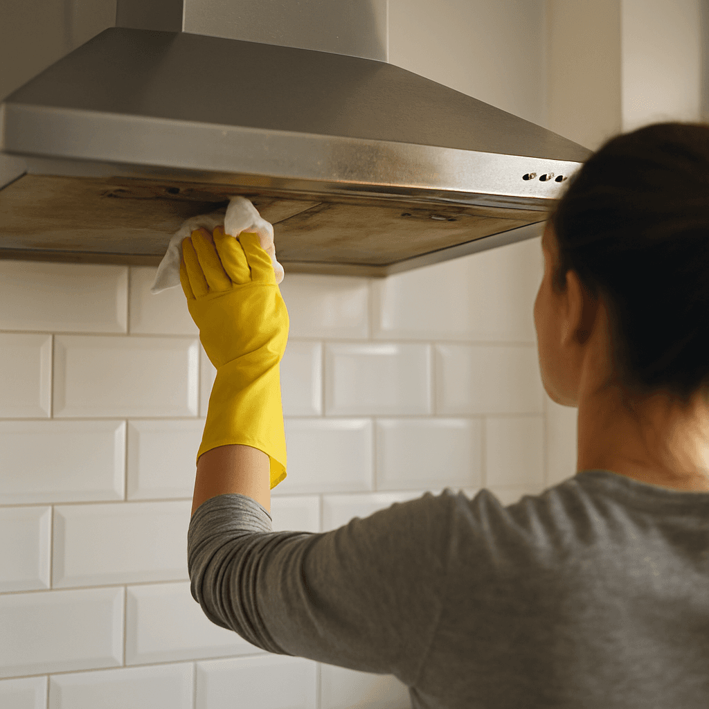 Nettoyer une hotte encrassée sans la démonter