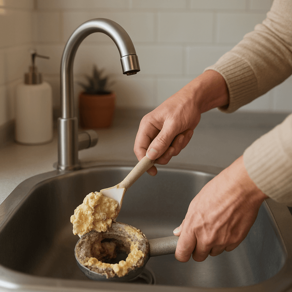 Graisse figée dans les canalisations : la dissoudre sans danger