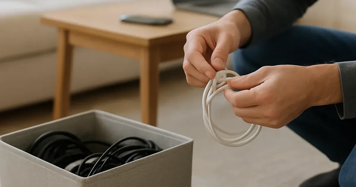 Ranger les câbles à la maison en 30 min : méthode propre
