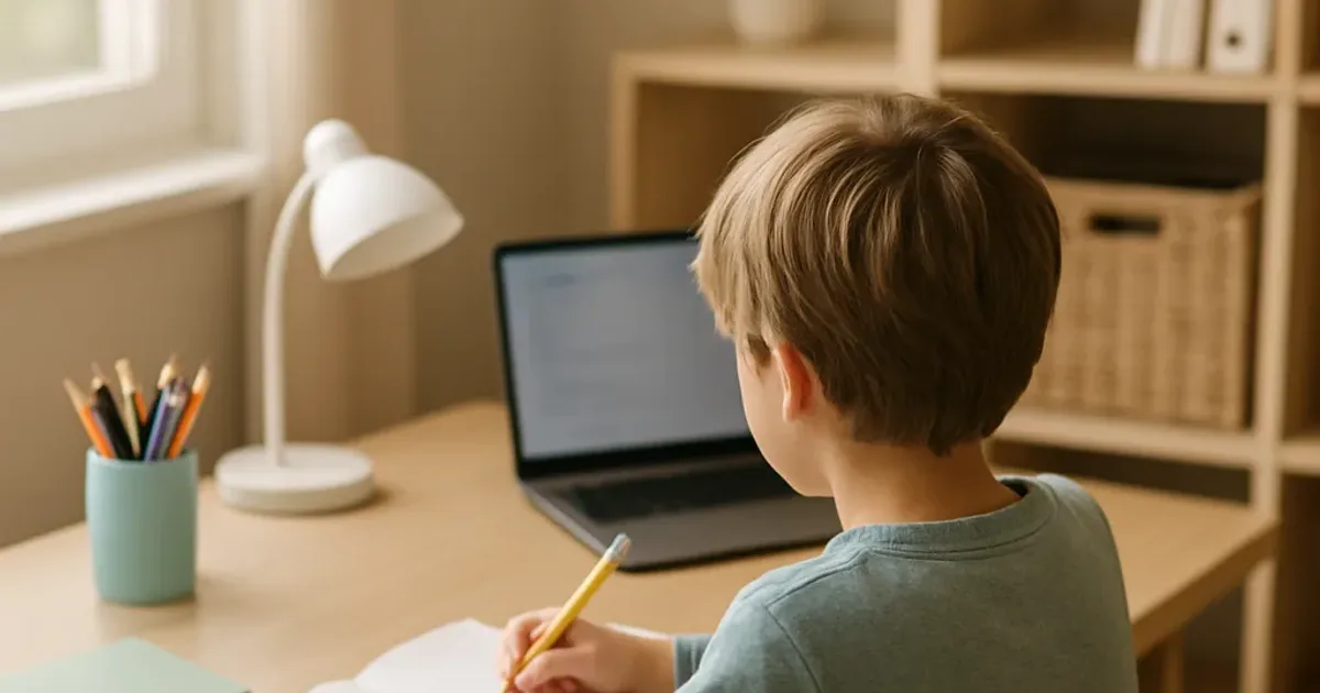 Coin devoirs enfant : organisé et sans bazar en 30 min