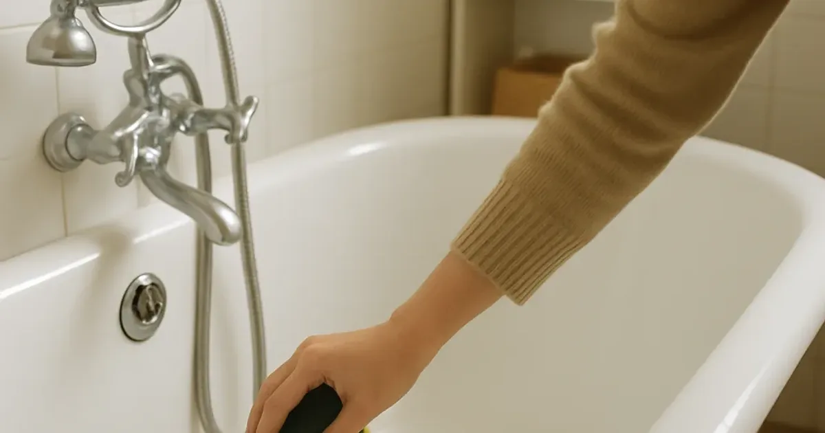 Enlever la rouille d'une baignoire émaillée sans rayer