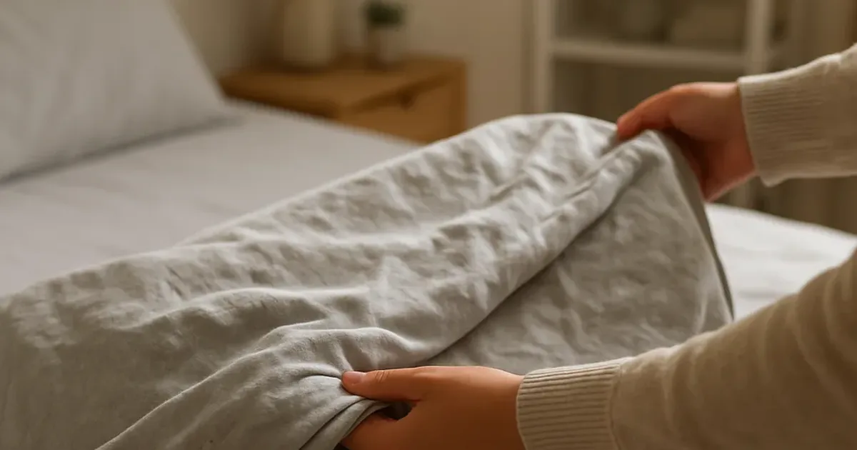 Housse de couette qui bouloche : solutions sans l'abîmer