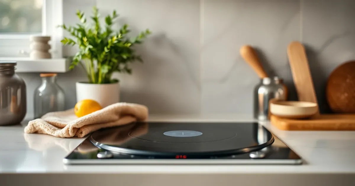 Plaque à induction : nettoyage sans traces ni rayures (écolo)