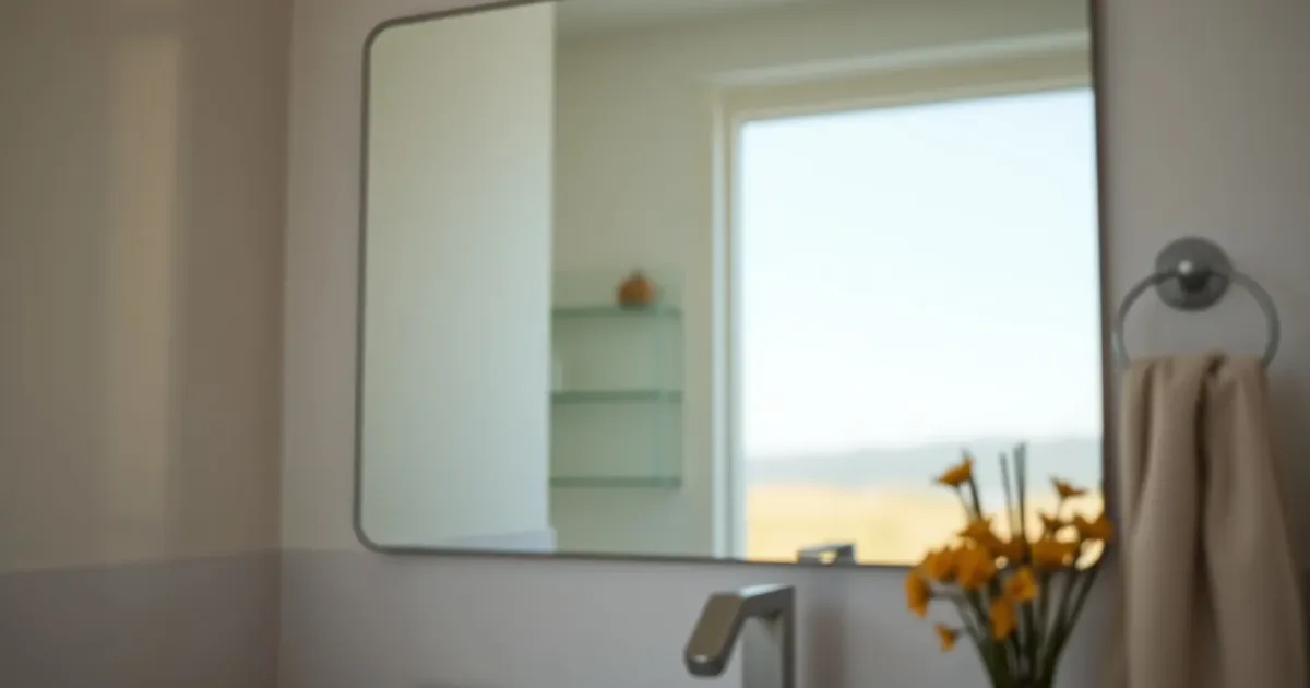 Miroir de salle de bain piqué : le rattraper sans rayer