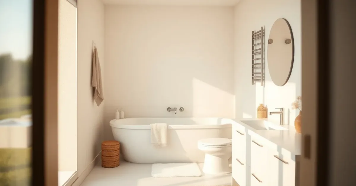 Minimalisme salle de bain : 30% en moins en 45 min