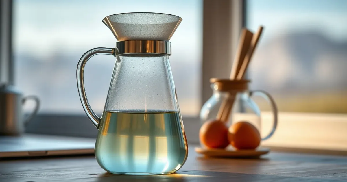 Carafe filtrante entartrée : nettoyage sans goût derrière