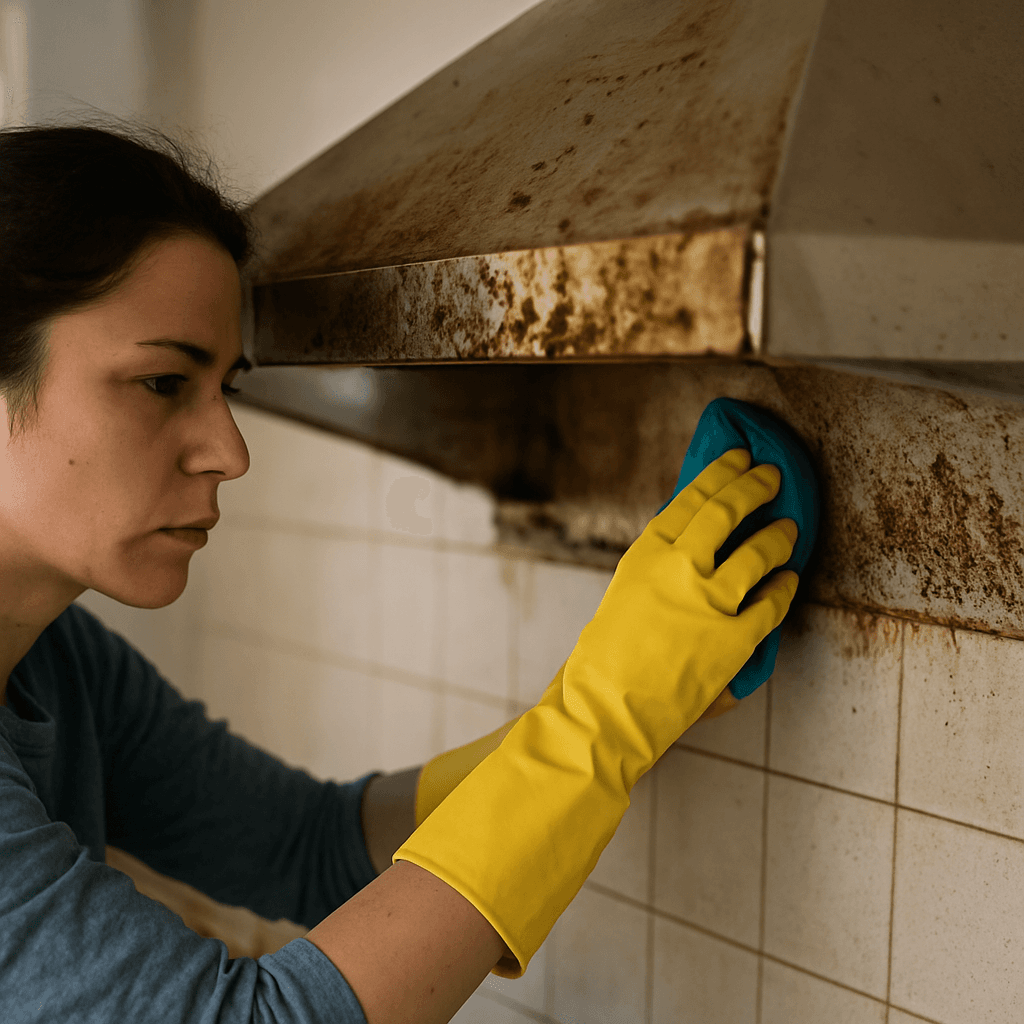 Dégraisser une hotte très encrassée sans la démonter