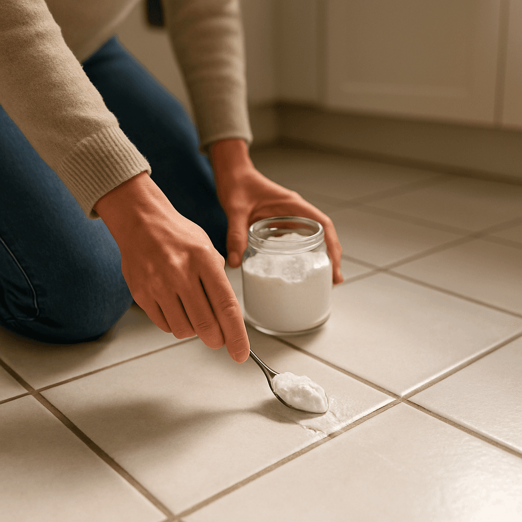 Bicarbonate : blanchir les joints de carrelage sans javel