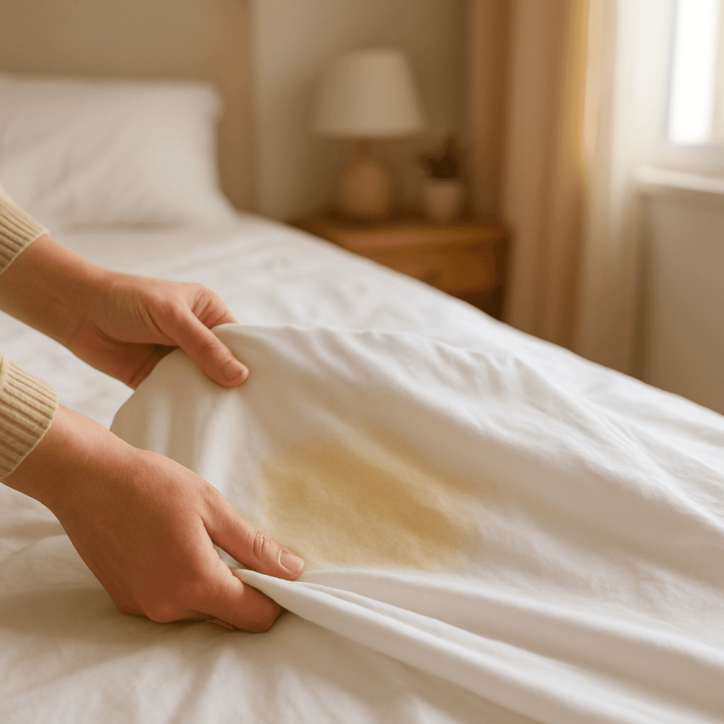 Draps jaunis : les blanchir sans abîmer les fibres