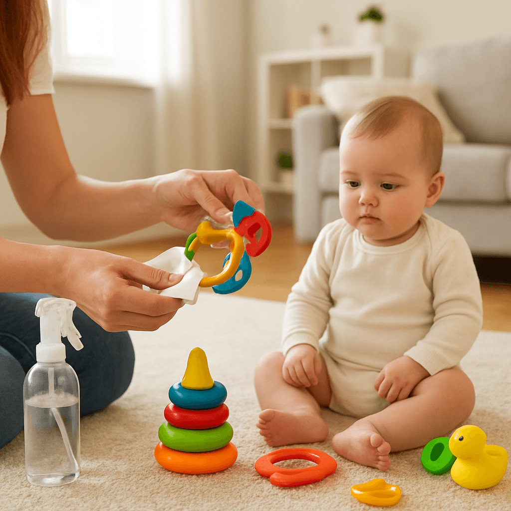 Nettoyer et désinfecter les jouets de bébé sans risque