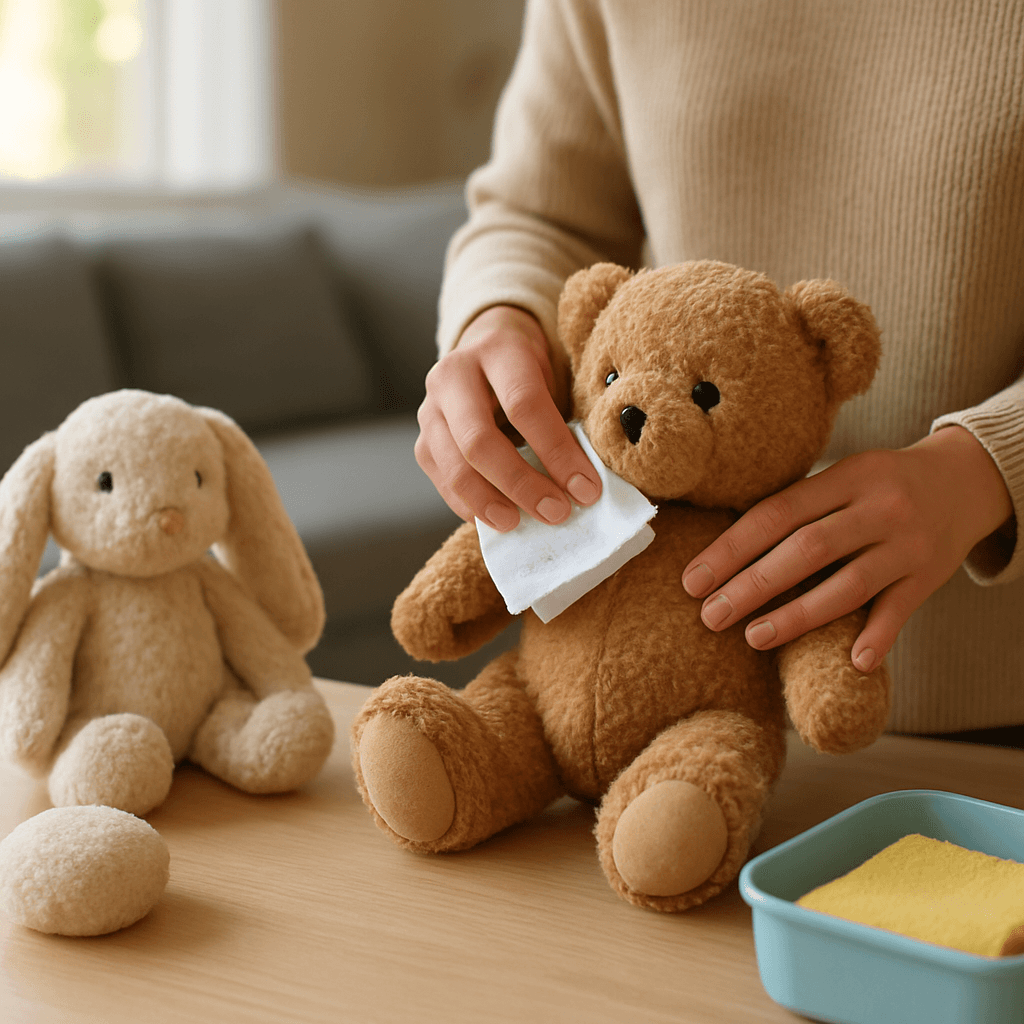 Acariens et peluches : les nettoyer sans les abîmer