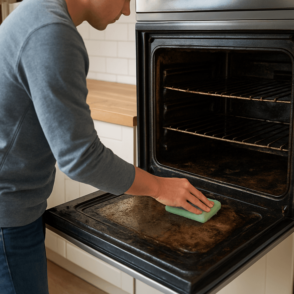 Nettoyer un four très encrassé sans décapant